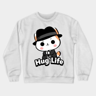 Hug Life Cat Crewneck Sweatshirt
